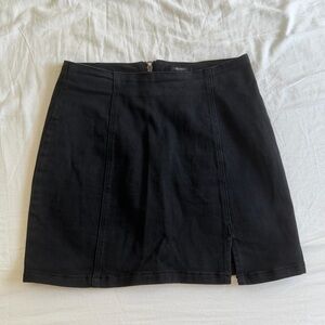 Forever 21 Black Jean Mini Skirt